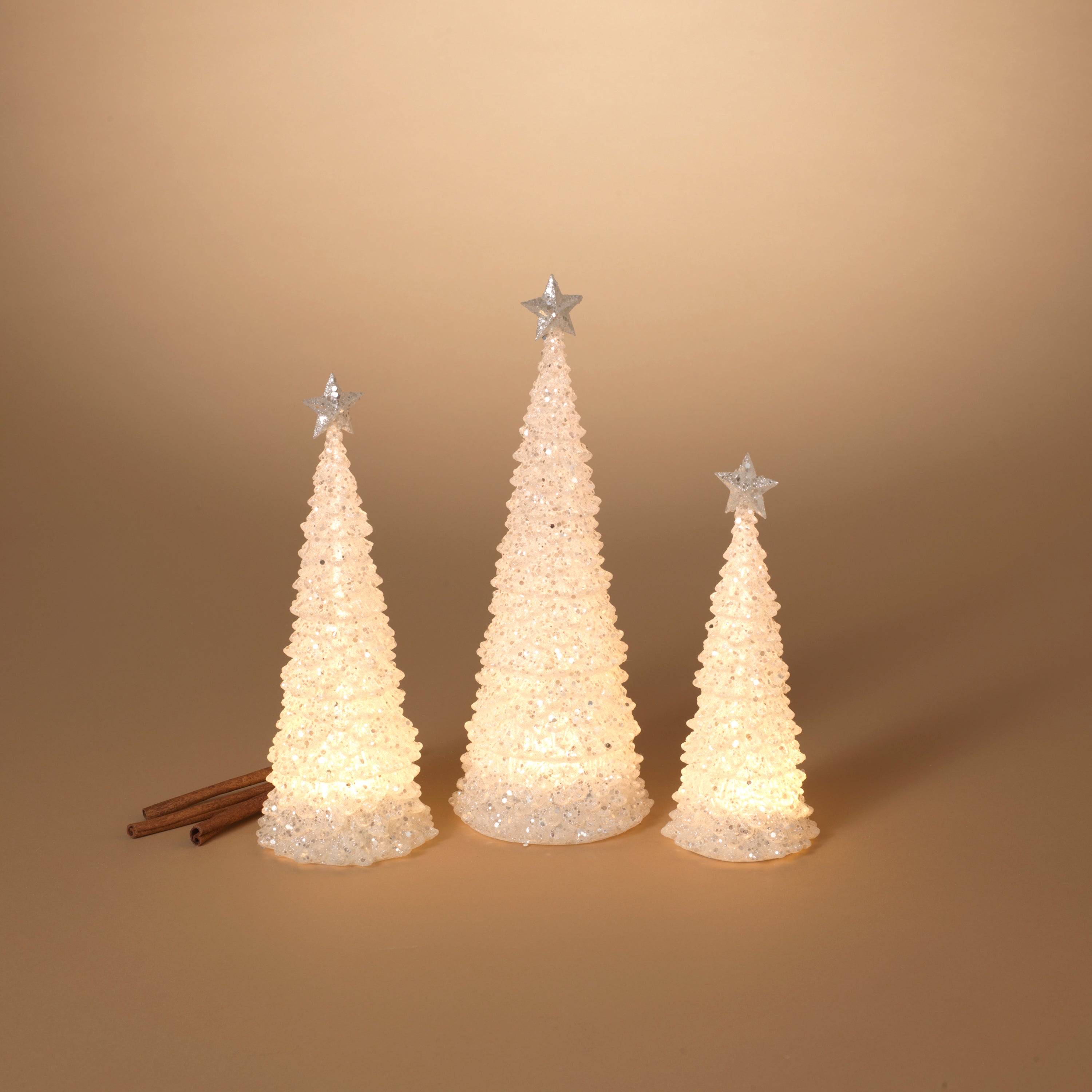 Whimsical Battery Operated Lighted Acrylic Christmas Trees Lg – Holiday Display Tree